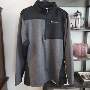 Columbia Men's Black and Gray Jacket Large Sporty Warm